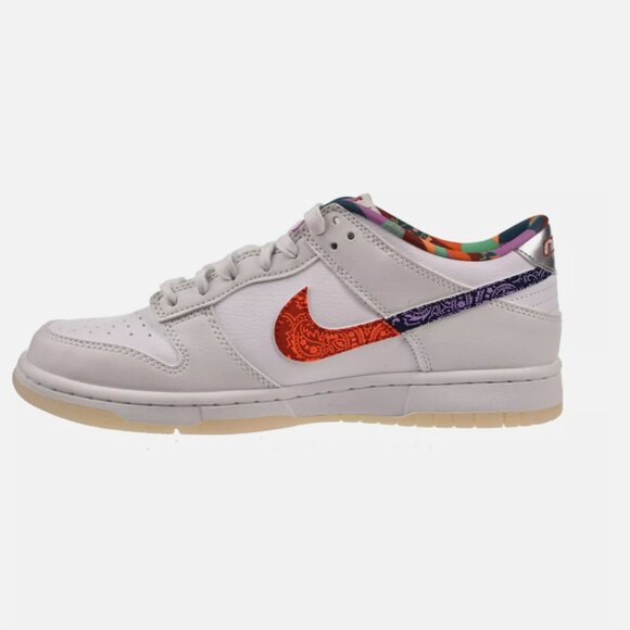 Nike Dunk Low Shoes White Multi-Color Paisley "MULTIPLE SIZE" - Picture 2 of 6